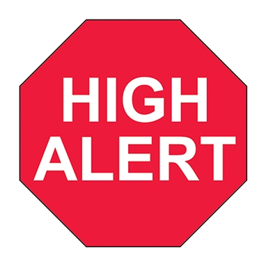 medical equipment office supplies and Label High Alert