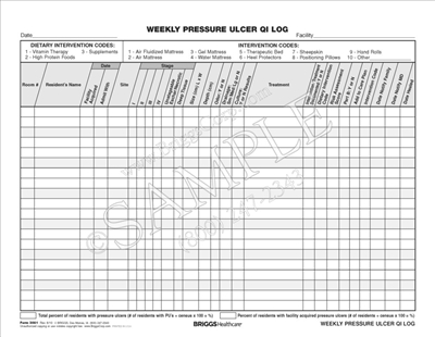 Weekly Wound Tracking Worksheet