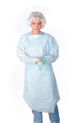 Medline Polyethylene Thumb Loop Style Isolation Gowns | Isolation Gowns