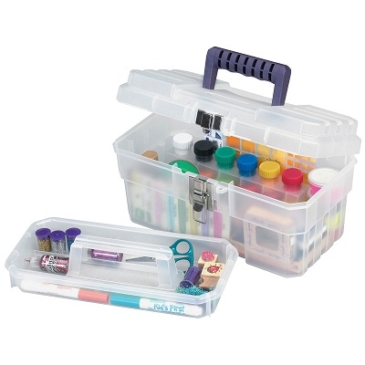 Medline Art Supply Box Size-14, with tray Clear -3 per Carton